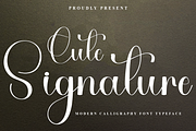 Cute Signature, a Handwritten Font by FreshTypeINK (Thumbnail 1 of 8)