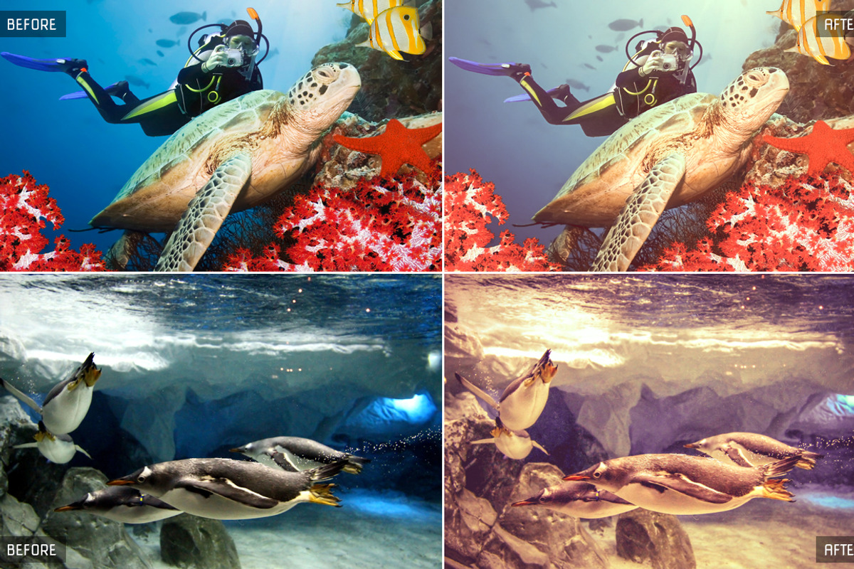 Underwater Lightroom Presets preview 2