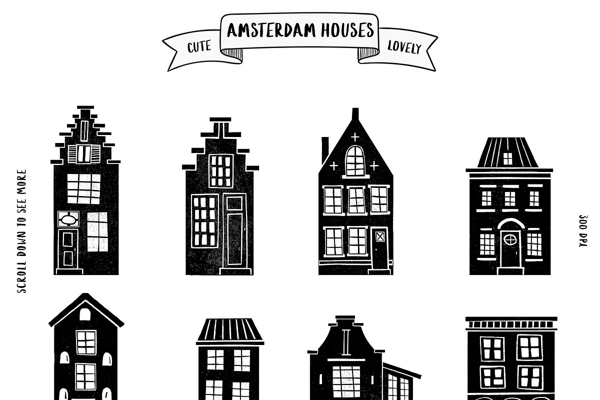 Amsterdam Houses, an Object Graphic by Mii Lab (Photo 3 of 7)