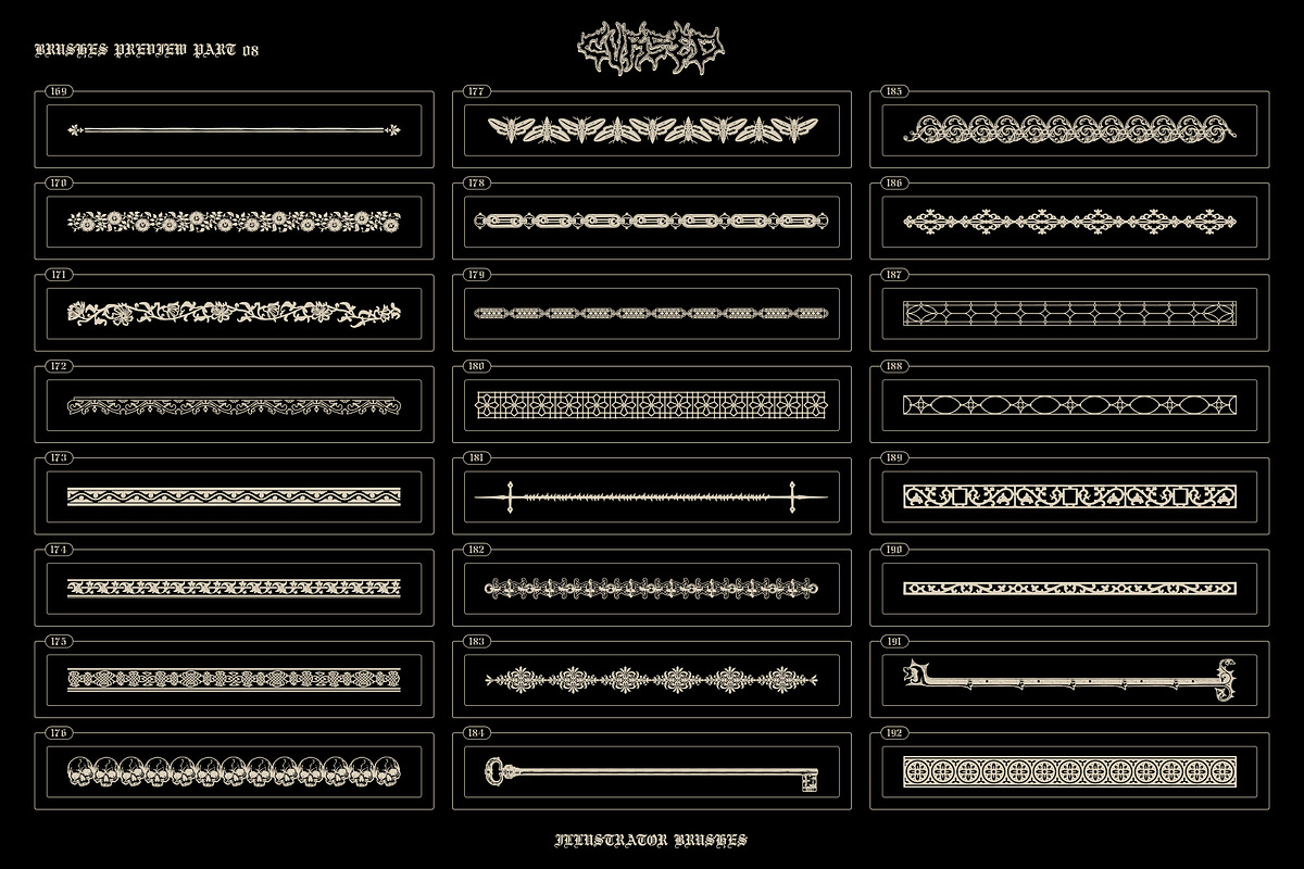 Cursed Illustrator Brushes, a Brush Add-On by MiksKS (Photo 23 of 24)