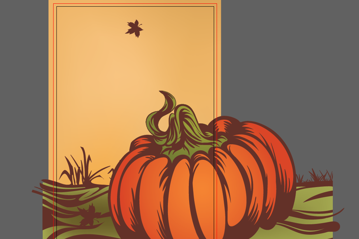 pumpkin on the field. Autumn leaves, a Templates & Theme by JeraRS (Photo 2 of 2)