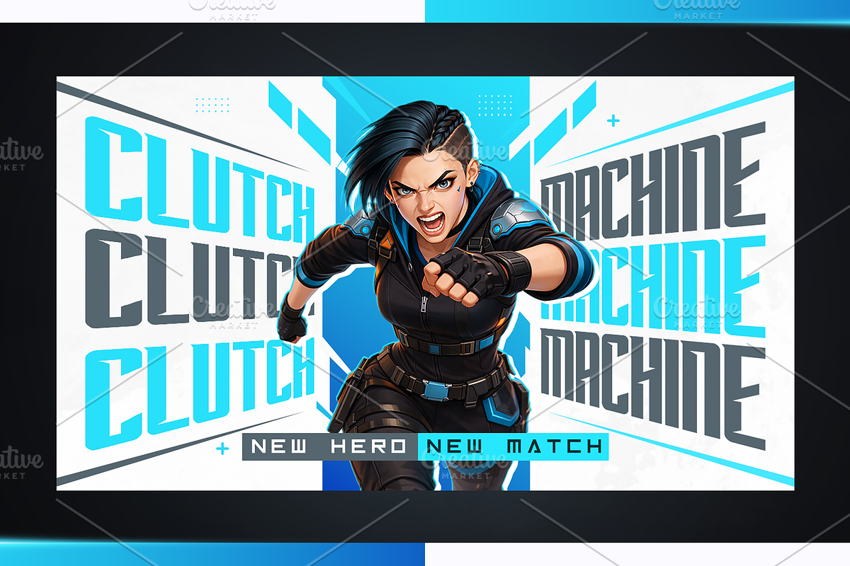 Gaming YouTube Thumbnail Pack, a Social Media Template by OnurDemircan (Photo 2 of 6)