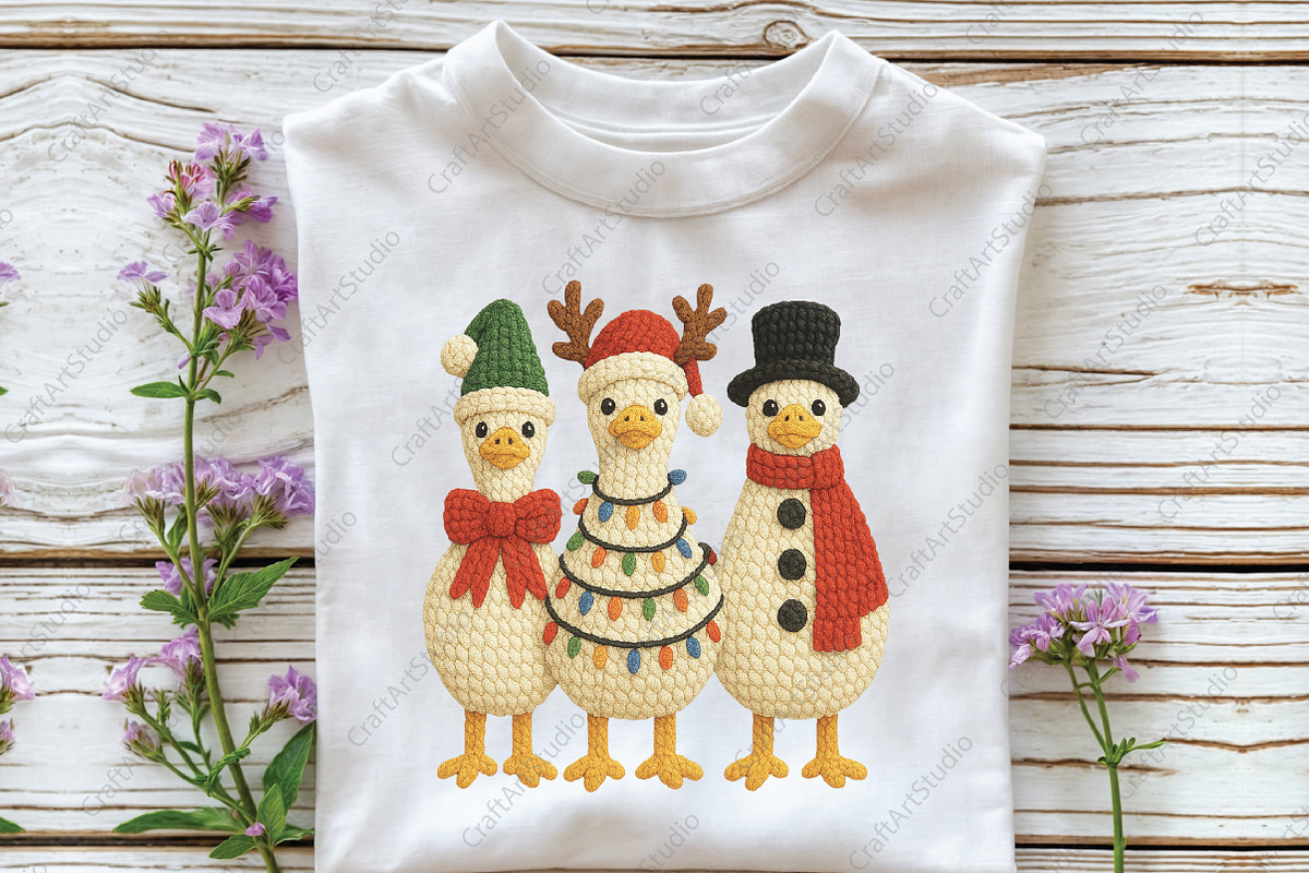 Yarn Crochet Christmas Goose PNG, an Illustration by CraftArtStudio (Photo 3 of 4)