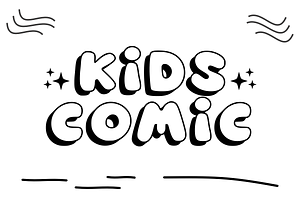 Kids Comic - Display Font, a Font by KiddoGlyphs Studio