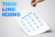 Communication | 16 Thin Line Icons, an Outline Icon by Alex Blogoodf (Thumbnail 3 of 7)