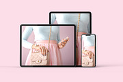 Macbook Pro iPad iPhone 13 Mockups, a Mac Mockup by Illusiongraphic (Thumbnail 16 of 34)