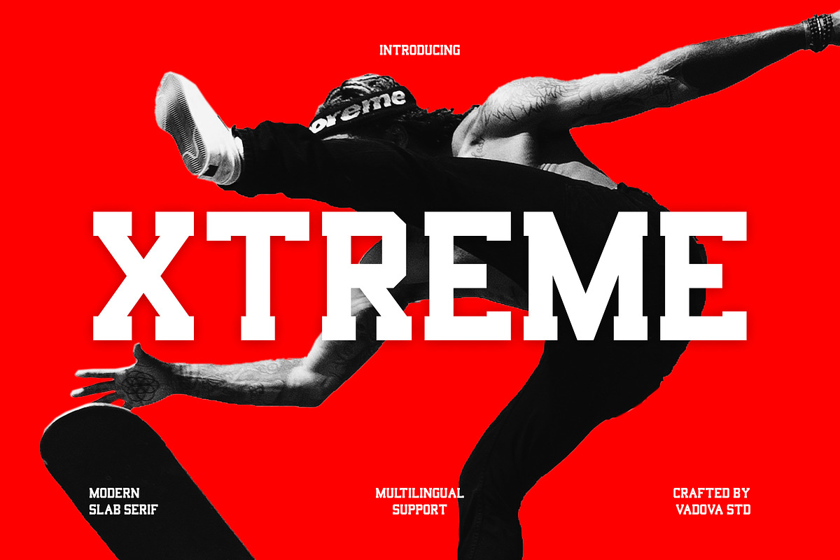 Xtreme Slab Serif Font, a Slab Serif Font by Vadovastd (Photo 2 of 8)