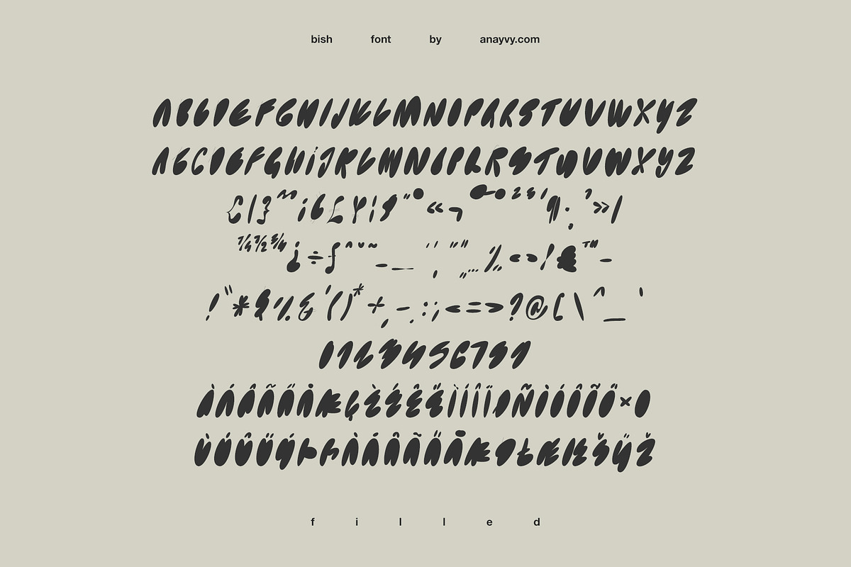 BISH | Bubble Graffiti Font Family, a Font by ana & yvy (Photo 13 of 14)
