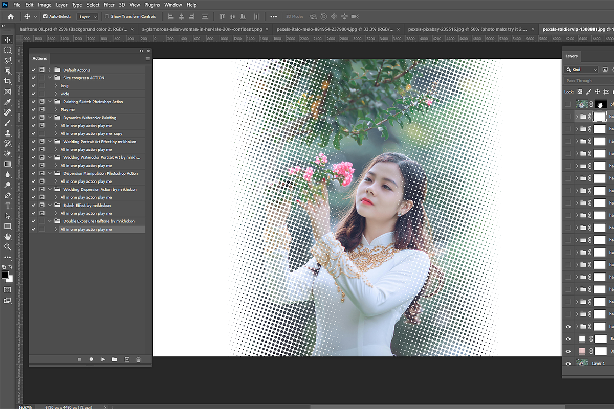 Double Exposure Halftone Creator, an Action Add-On by MRI STUDIO (Photo 3 of 18)