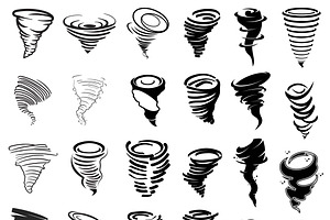 Tornado Svg Bundle Clipart Design