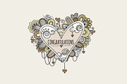 Congratulations Heart, an Illustration by Tazi Design (Thumbnail 3 of 3)
