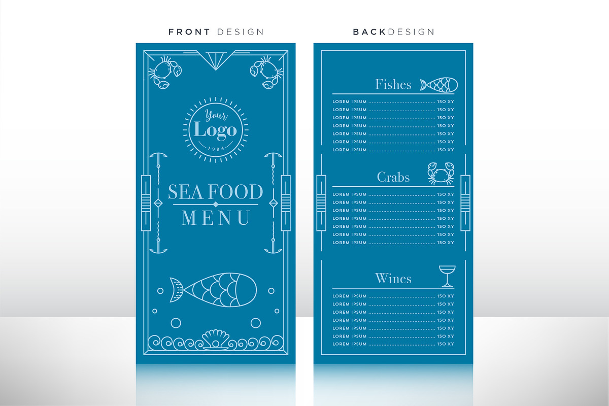 90 Linear Style Menu Designs, a Templates & Theme by Kursat Unsal (Photo 12 of 23)