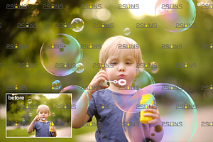 Bubble Photoshop Overlay