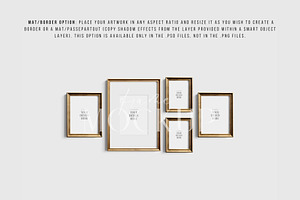 Gallery Wall Mockup Set Of 5 21