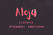 Aloja Extended Brush Font, a Handwritten Font by Wild Ones (Thumbnail 13 of 13)