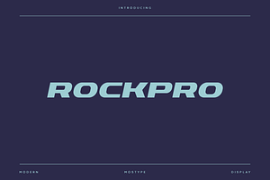 Rockpro - Modern Sport Typeface