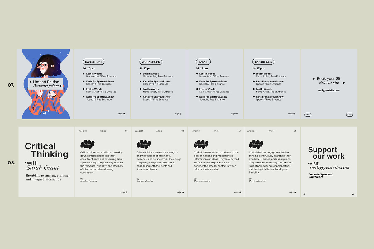Liquorice Carousel Templates, a Social Media Template by Sparrow & Snow (Photo 6 of 7)