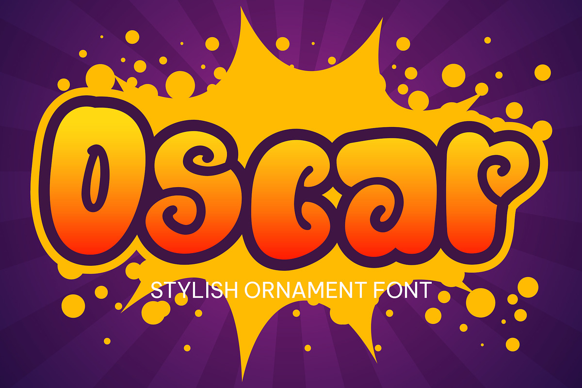 Oscar - Stylish Ornament Font, a Font by Fontcastle (Photo 2 of 7)