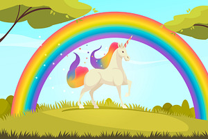 Mystical Creatures Unicorn Rainbow