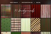 Christmas frames and backgrounds, a Background Graphic by Vero Arts (Thumbnail 5 of 9)
