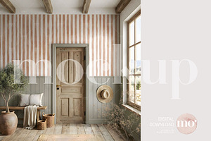 Entryway Wallpaper Mockup, a Product Mockup by MoMockups