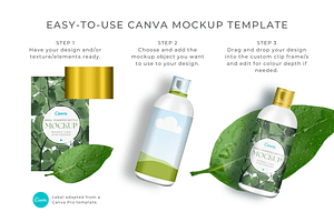 Cosmetic Container Mockups For Canva