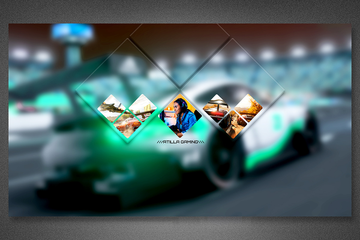 Modern Gamer YouTube Banner Template, a Social Media Template by loswl (Photo 5 of 8)