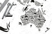 Typography World Map., an Illustration by Moloko88 (Thumbnail 5 of 7)