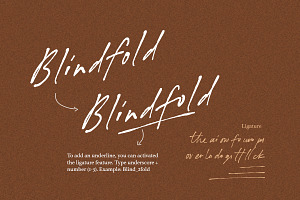 Blindfold Organic Signature