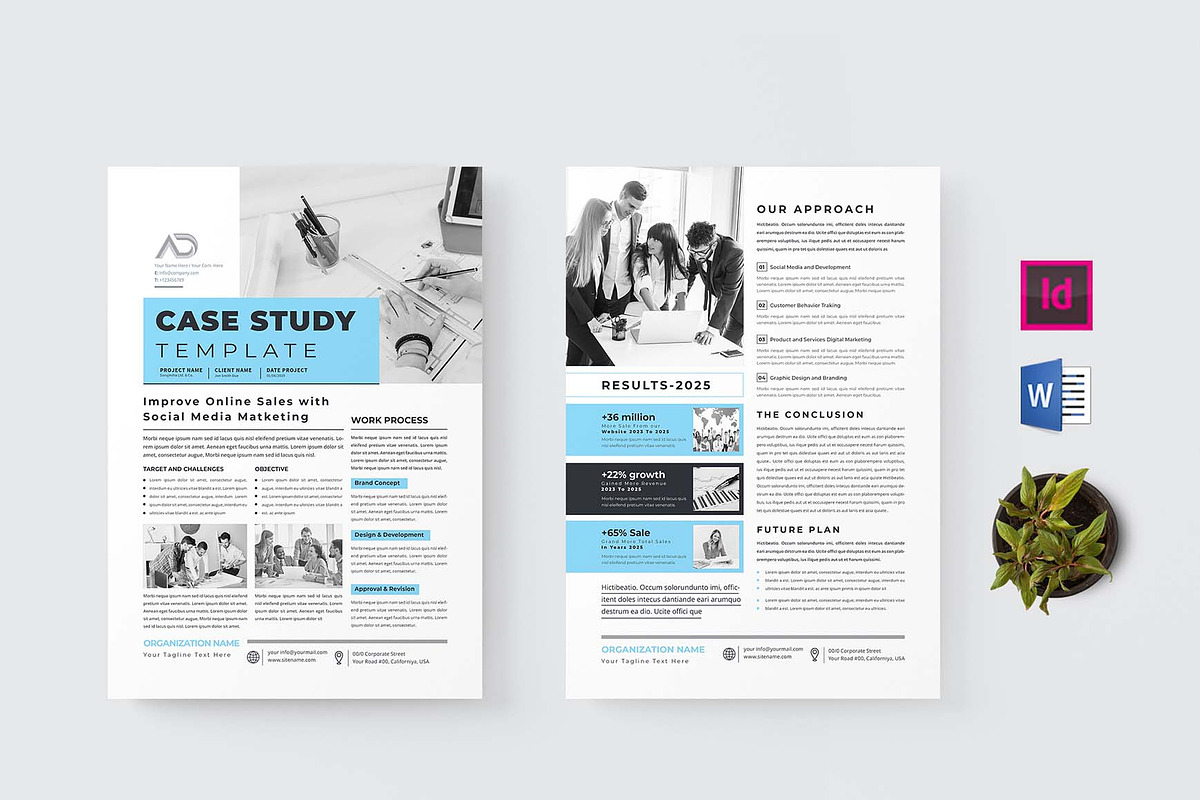Case Study | MS Word & Indesign, a Brochure Template by design_hut (Photo 1 of 4)