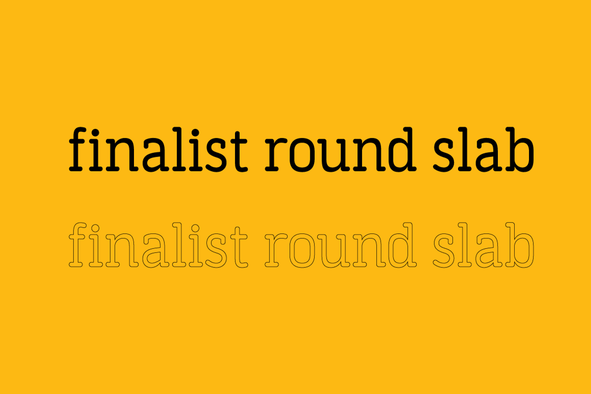 Finalist Round Slab, a Slab Serif Font by BULENT YUKSEL (Photo 3 of 8)