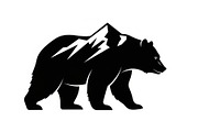 Nature Wildlife Bear Silhouette Bund, an Illustration by Designs_River (Thumbnail 6 of 51)