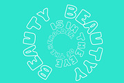 HEY an outline bubble font, a Handwritten Font by Eryn Rose Design (Thumbnail 6 of 18)