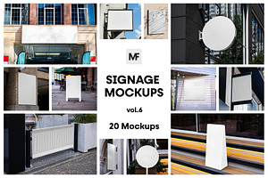 Signage Mockups vol.6 - Sign Mockups, a Mockup by MockupForest