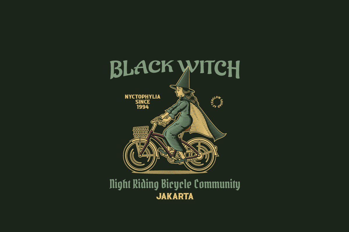 Black Witch Logo Template, a Branding & Logo Template by Kreasi Malam (Photo 2 of 8)
