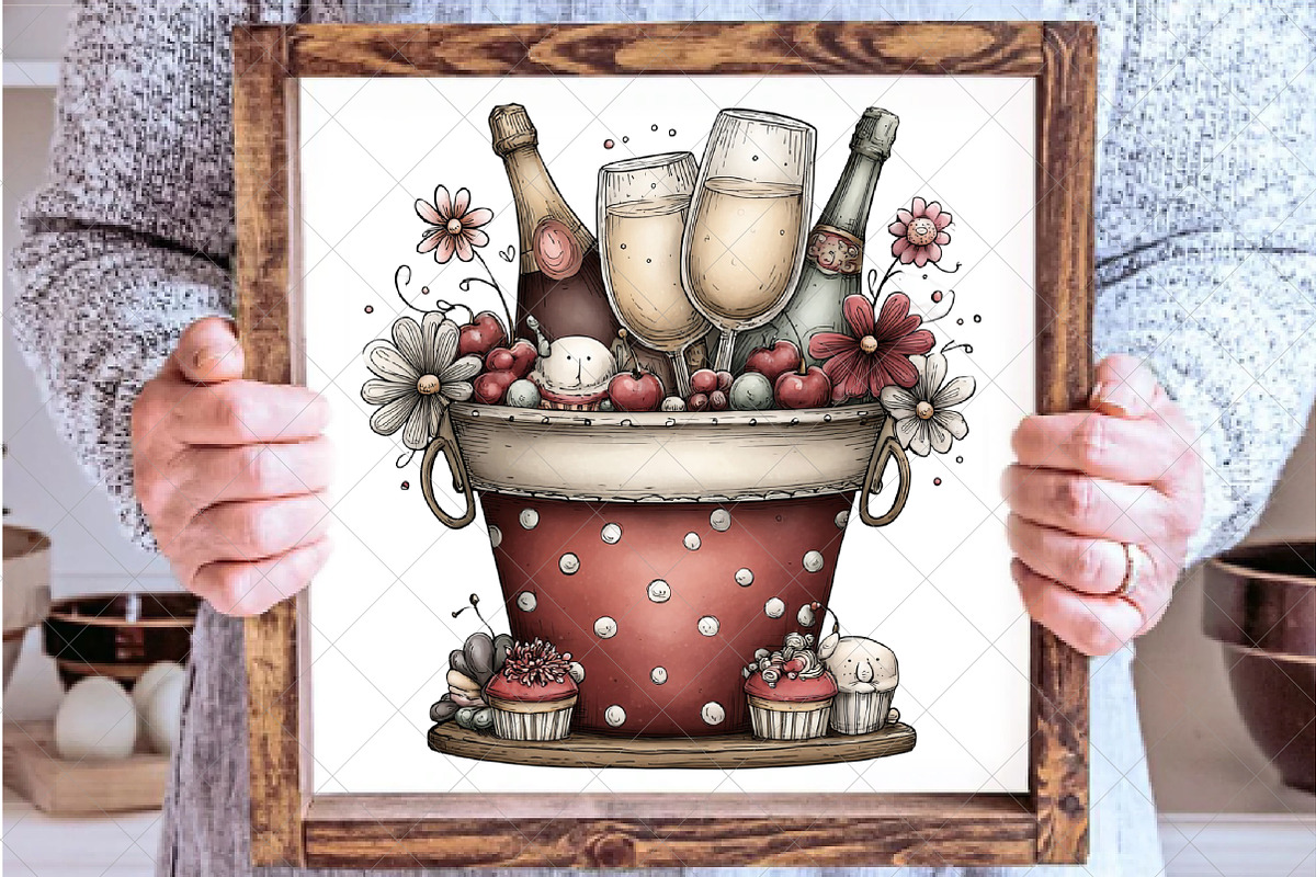 Watercolor New Year Clipart, an Illustration by SinaCreation (Photo 3 of 8)