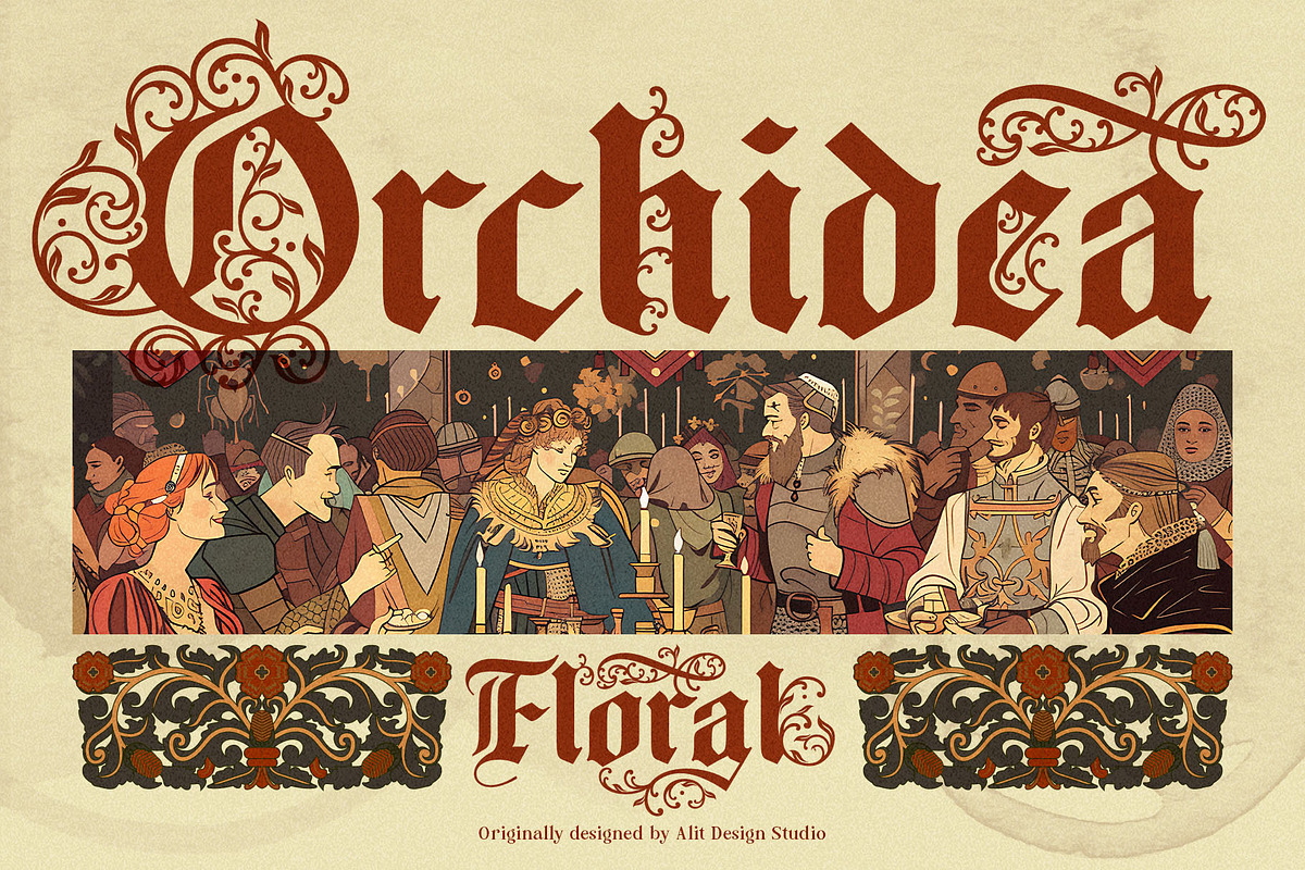 Old Master Typeface, a Blackletter Font by alit design (Photo 6 of 17)