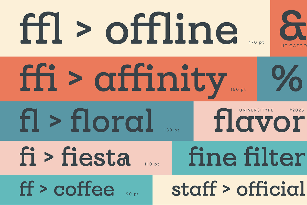 UT Cazgo - A Stylish Slab Serif, a Slab Serif Font by Universitype (Photo 2 of 12)