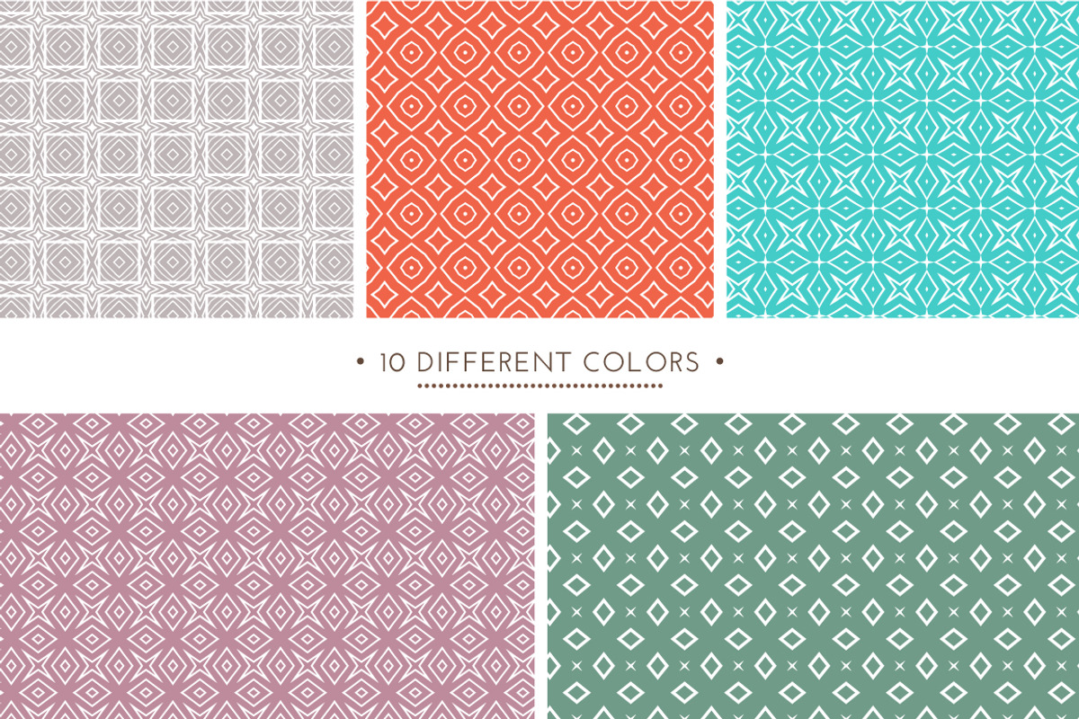 Set of 10 simple patterns Vol. 1 preview 3