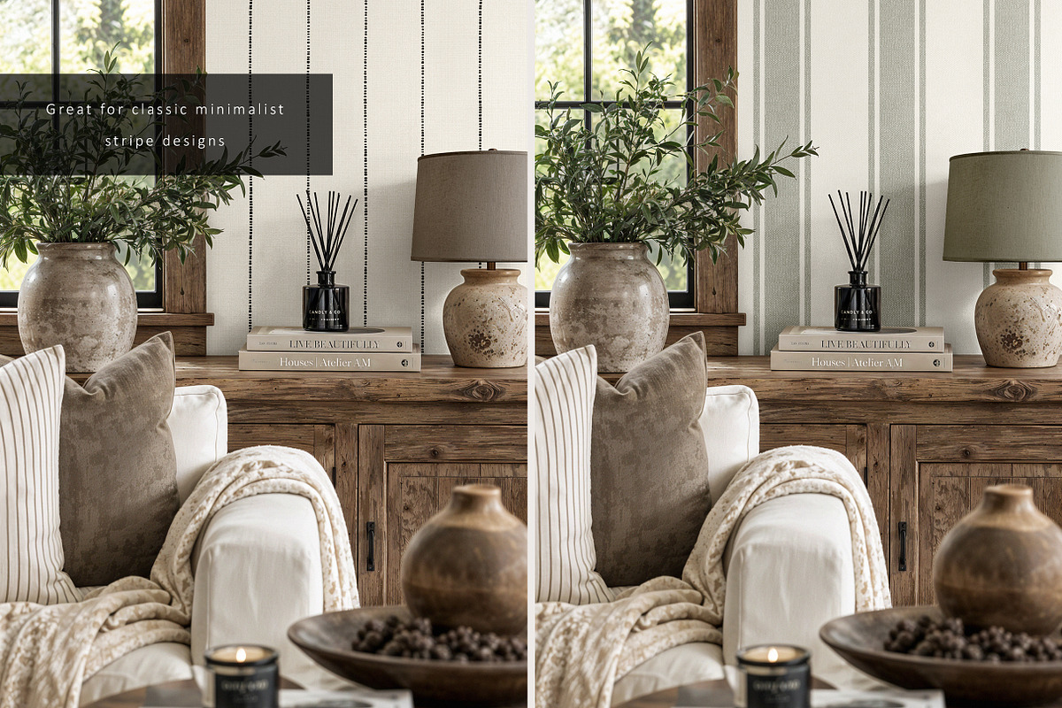Rustic Farmhouse Wallpaper Mockup, a Household Mockup by LinnestCreative (Photo 4 of 6)