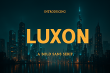 Luxon – Bold Sans Serif Font