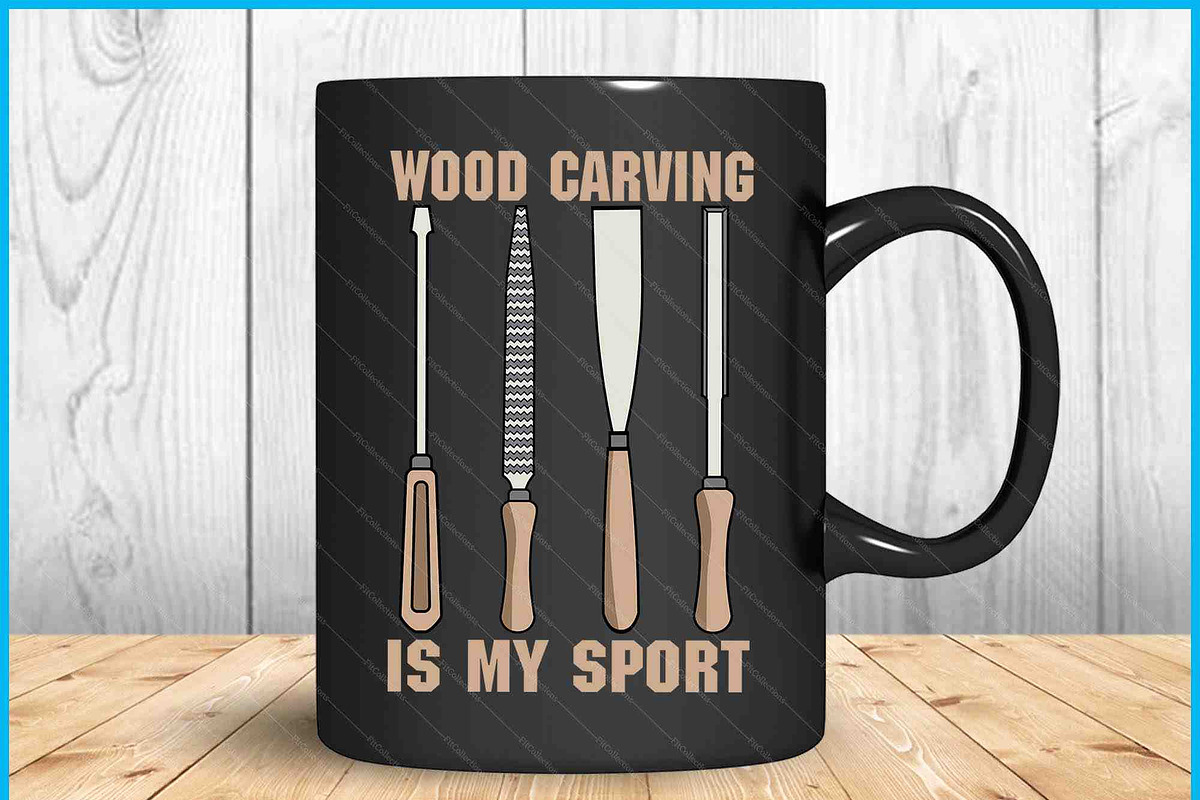 Wood Carving Sport Funny Woodworking, an Object Graphic by Creativeusart (Photo 3 of 4)