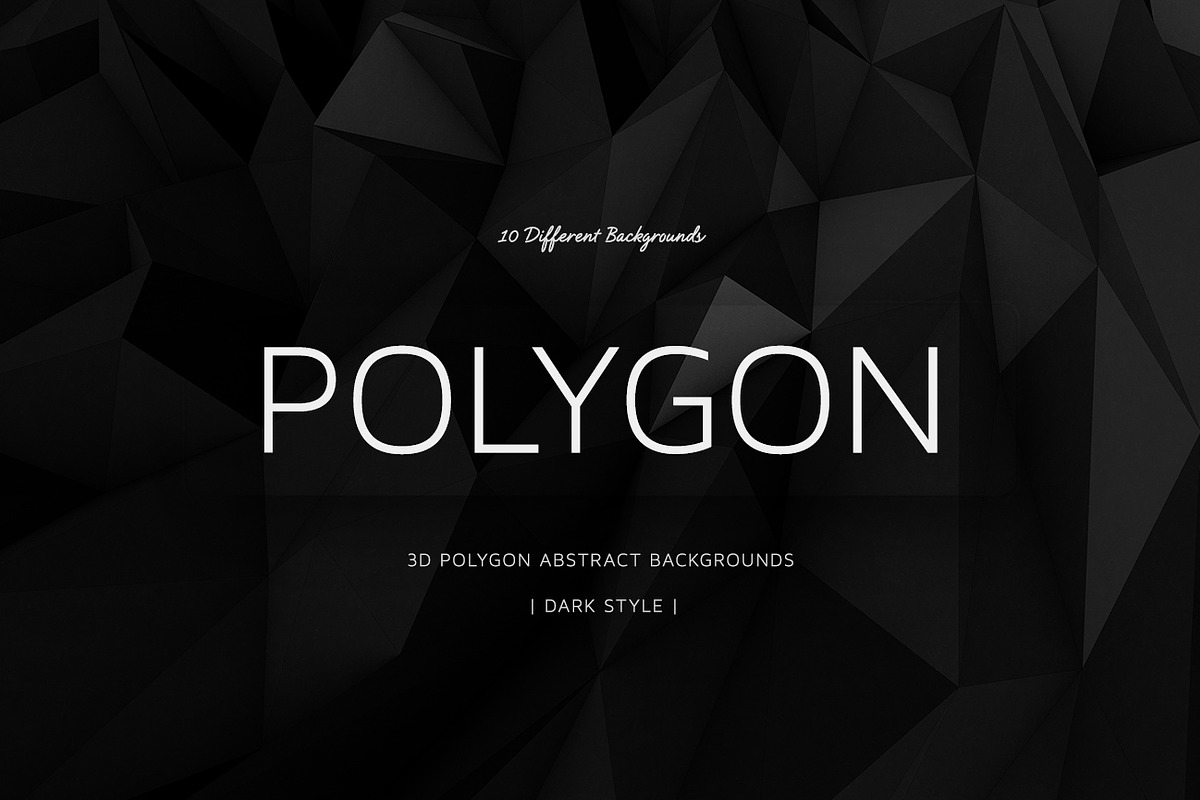 Polygon Dark Backgrounds | v10