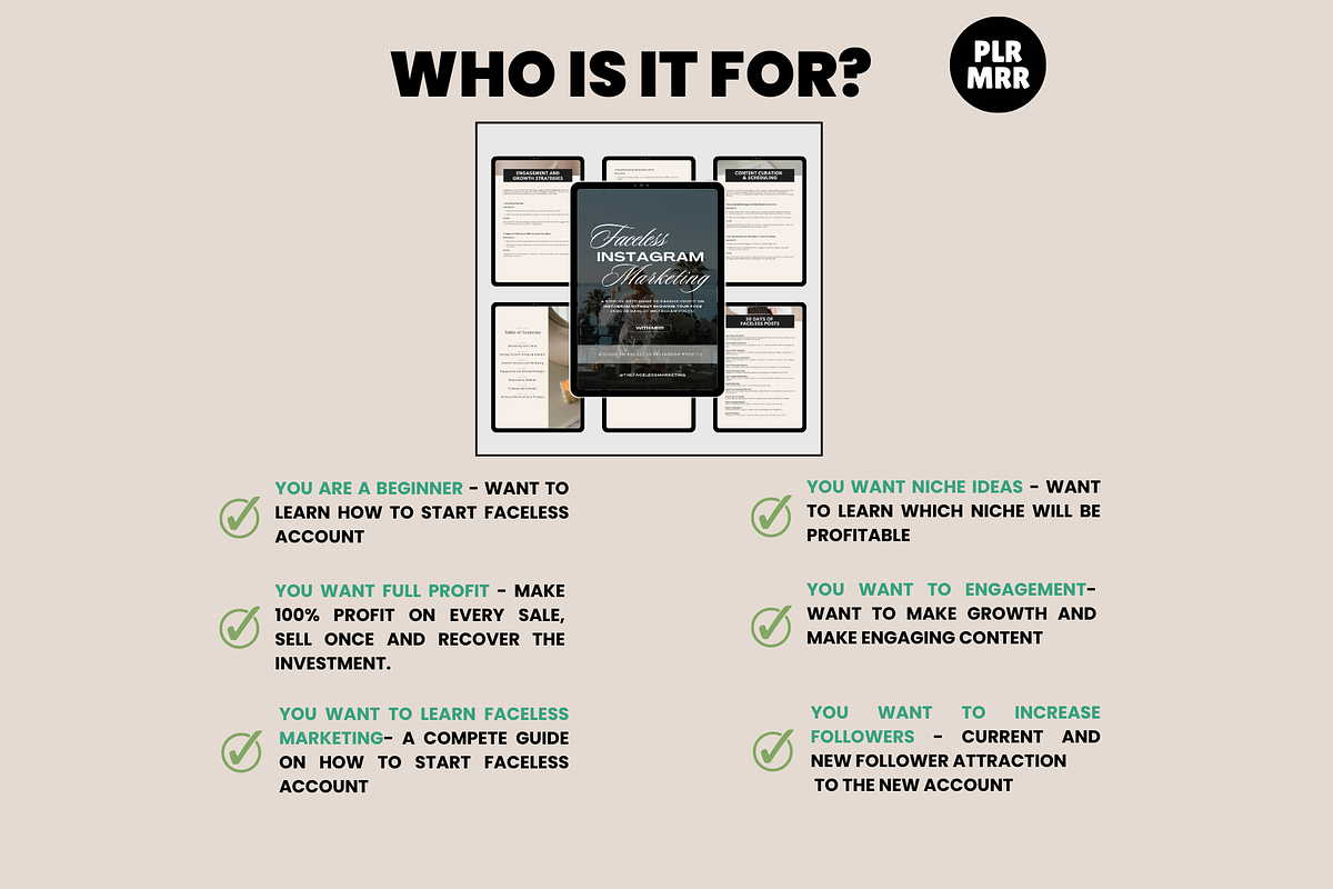 MRR Faceless Digital Marketing Ebook, a Magazine Template by Design By Hira (Photo 7 of 11)