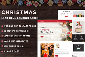 Christmas - Landing Page Template