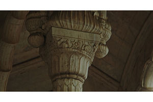 Red Fort stone relief sculpture and, an Architecture Photo by Our Amazing World
