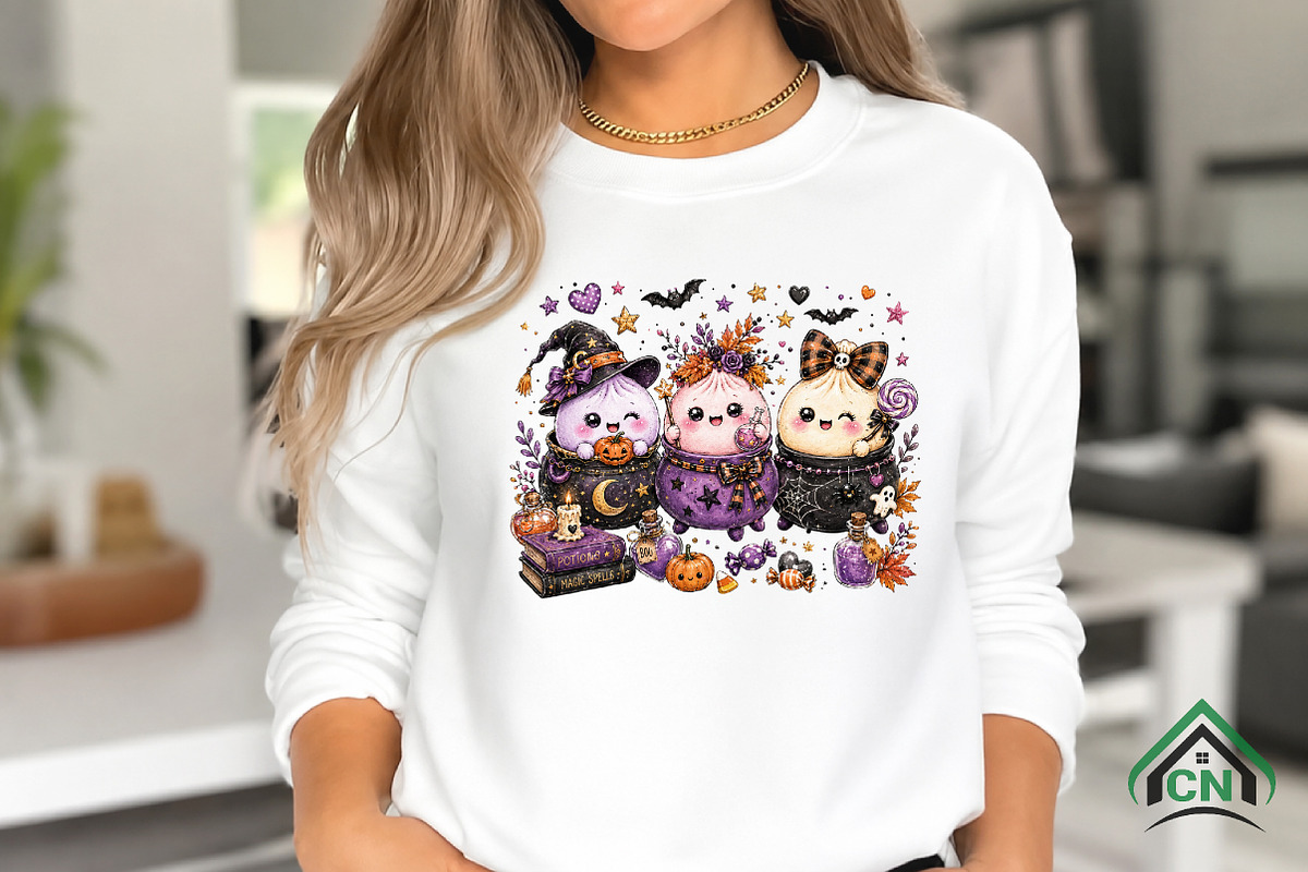 Cute Halloween Witch Candy PNG, a Seasonal Illustration by Craft Nest (Photo 3 of 4)