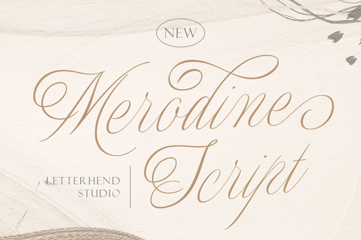 Merodine Script -, a Script Font by Letterhend Studio (Photo 1 of 9)