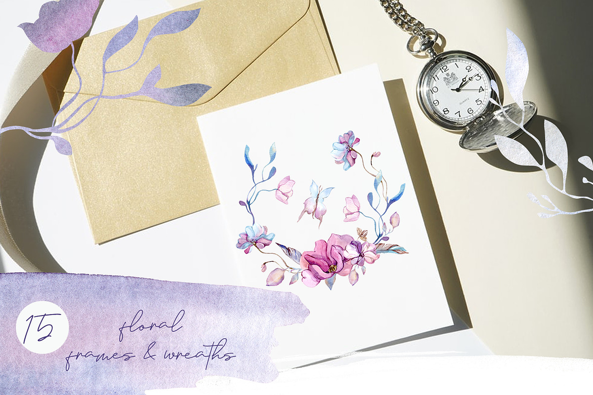 Frozen Beauty Flowers Collection, a Texture Illustration by S_ARTLOVE (Photo 4 of 7)