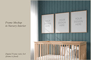 Nursery Mockup, Kids Room Mockup, a Product Mockup by MockupArtDesign (Thumbnail 1 of 4)
